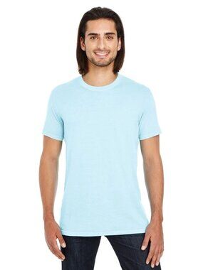 Threadfast Men's Pigment-Dye Short-Sleeve Chambray Blue T-Shirt